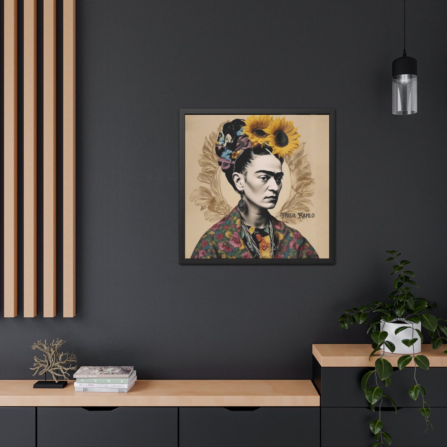 Frida Kahlo Sepia Framed Posters