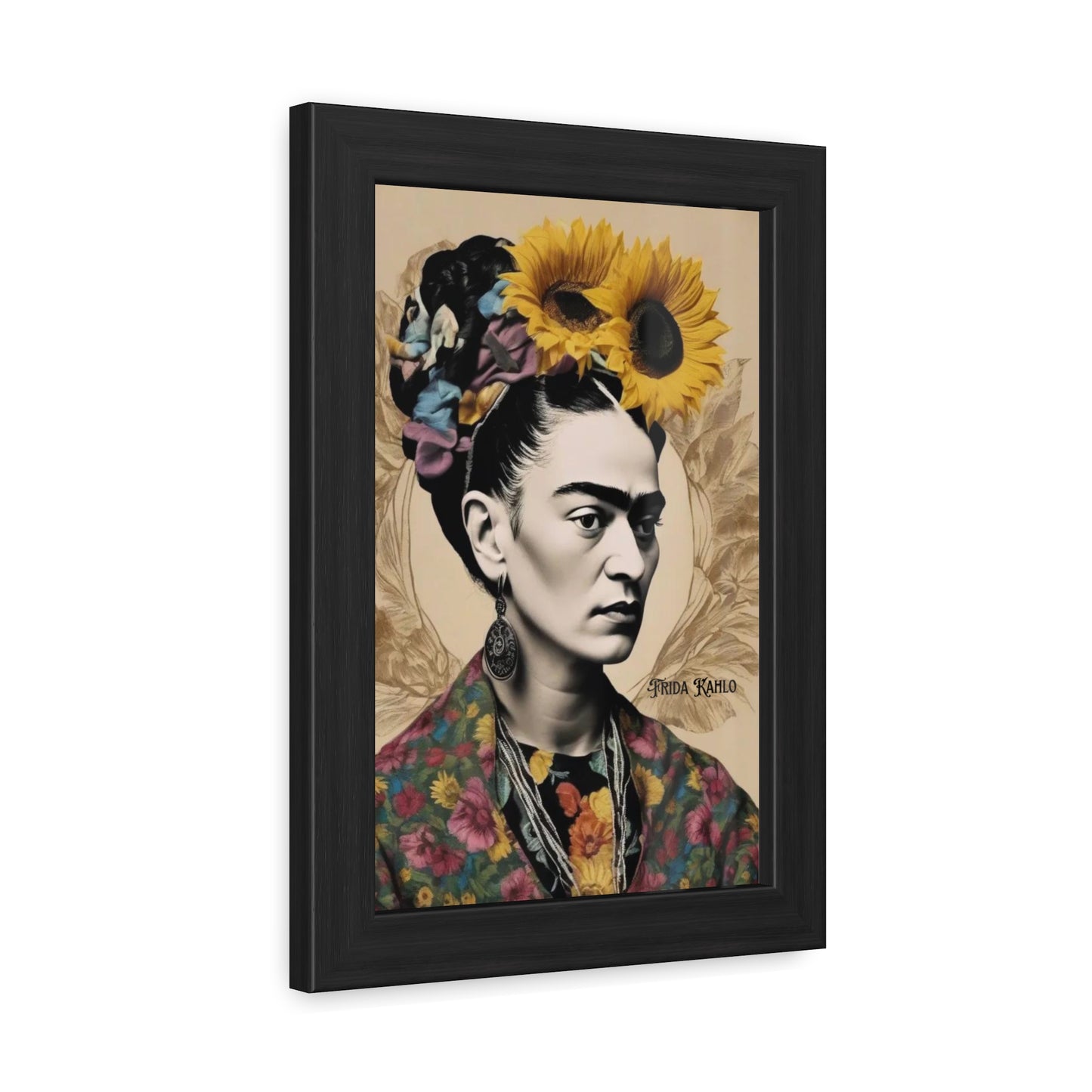 Frida Kahlo Sepia Framed Posters