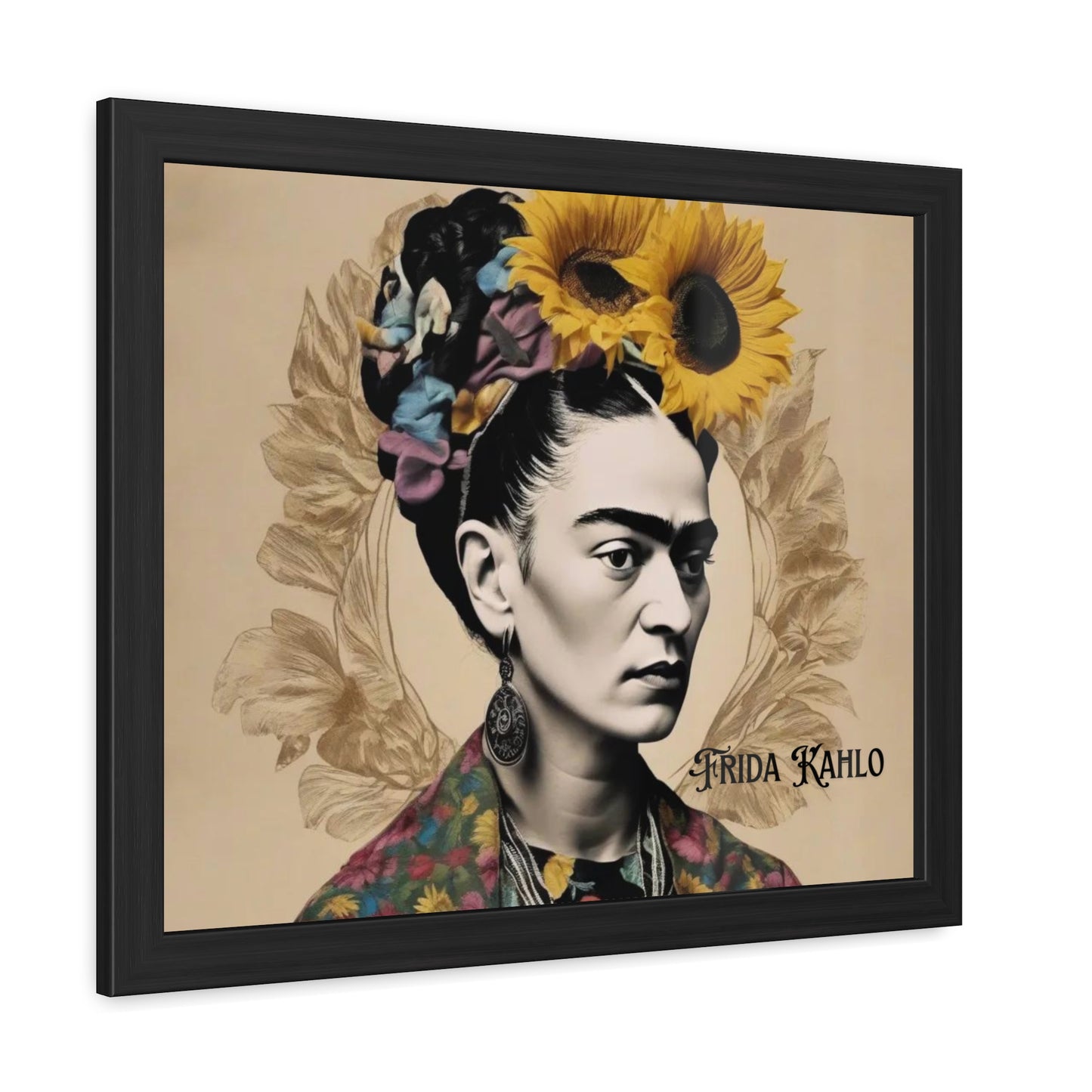 Frida Kahlo Sepia Framed Posters