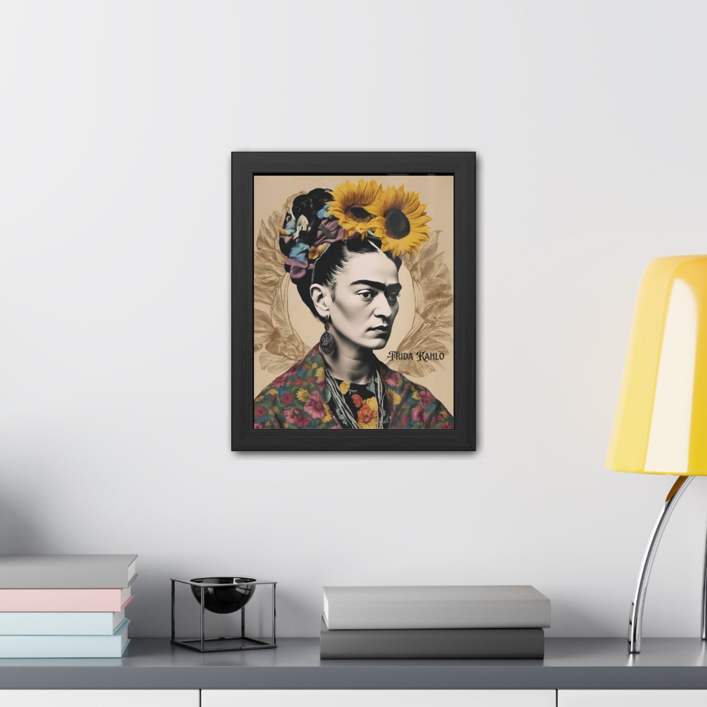 Frida Kahlo Sepia Framed Posters