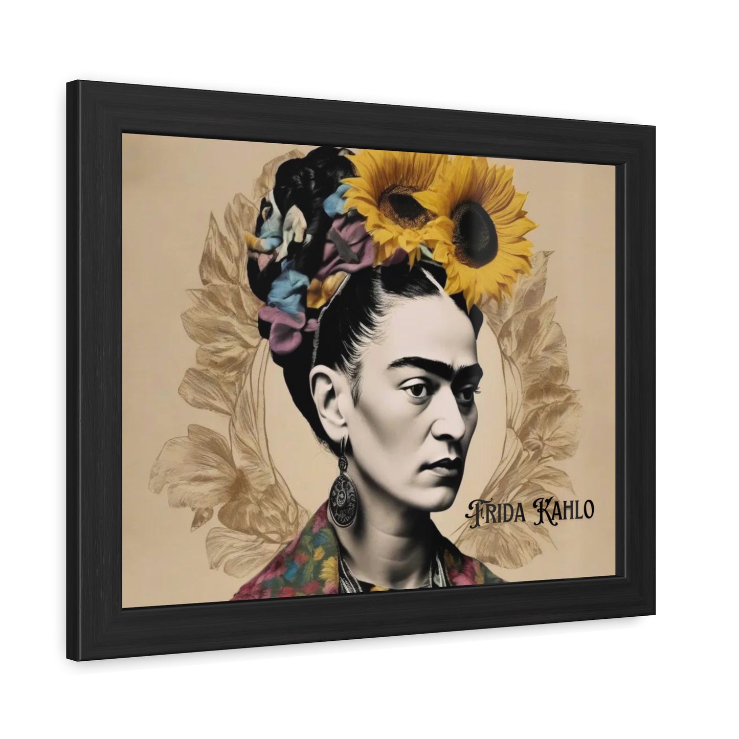 Frida Kahlo Sepia Framed Posters